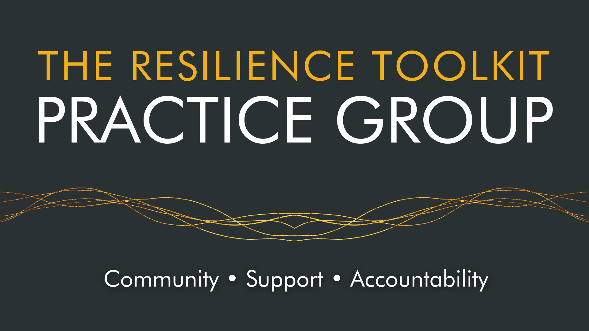 The Resilience Toolkit Practice Group - Community. Support. Accountability.